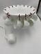Westmorland Milk glass Punch bowl With Ladle And 12 Cups
