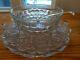 Whitehall Indiana glass 14 Punch Bowl with18 Cups, Ladle and Stand