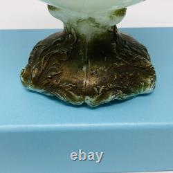 Wild Rose Punch Bowl Set Green Jadite Milk Glass 7 Cups Toy Childs EAPG Antique